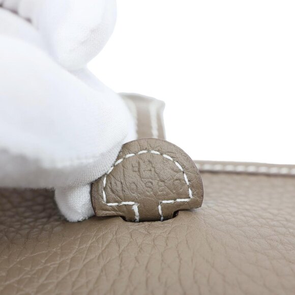 Hermes Evelyne TPM 16 Amazone Clemence Leather Crossbody Bag Etoupe - Picture 14 of 14